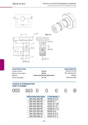 Картридж обратного клапана VNR-BL-ST-2015-003.353.OOO OH