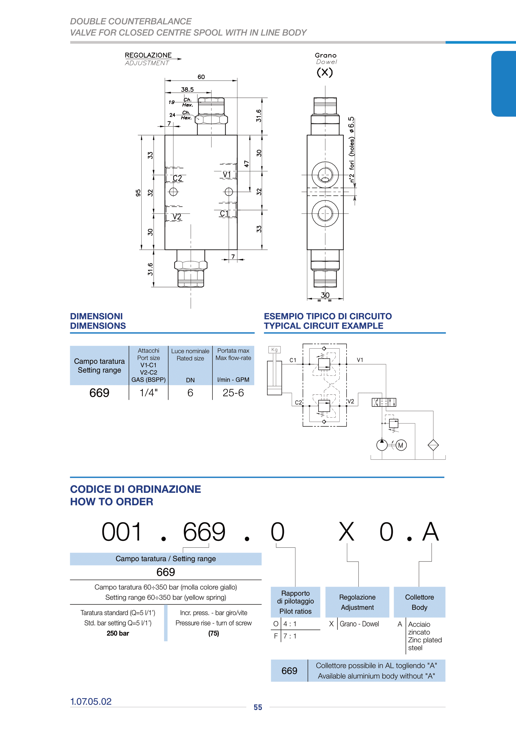 Клапан двустороннего действия A-OWC-C-DE-LU-N01.696.DKO.A Клапан двустороннего действия A-OWC-C-DE-LU-N01.696.DKO.A