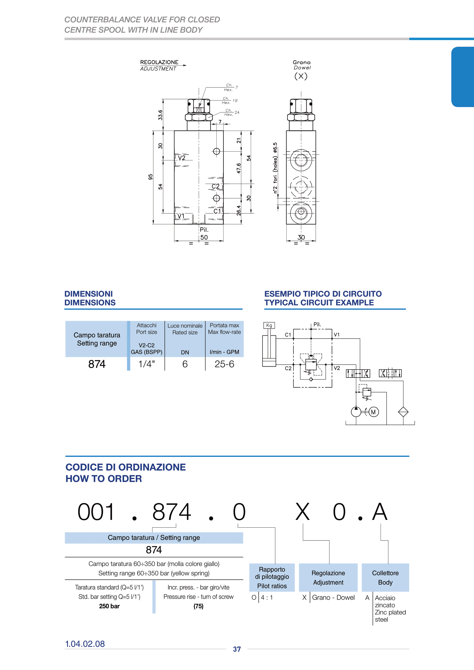 Клапан одностороннего действия A-OWC-SE-001.266.OXO.A Клапан одностороннего действия A-OWC-SE-001.266.OXO.A