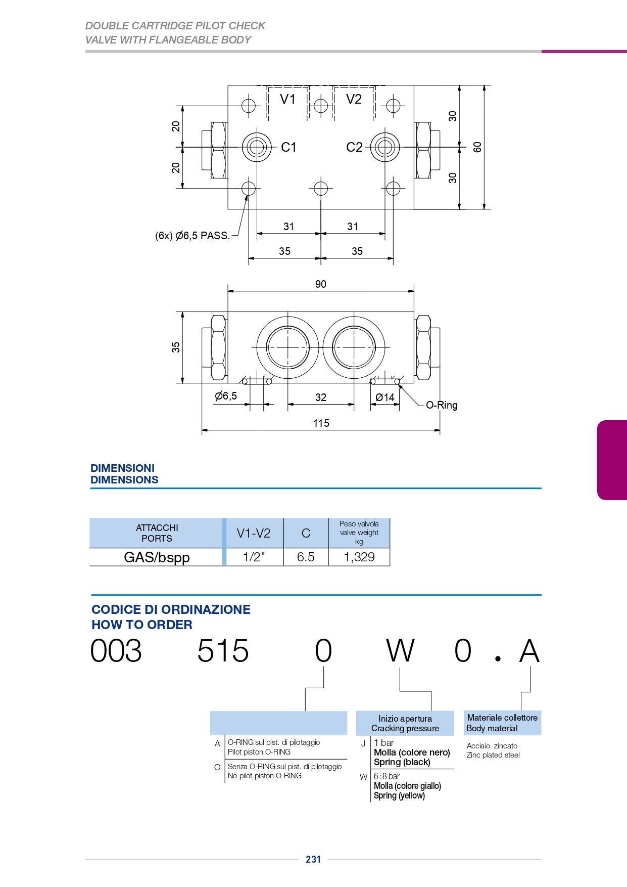 Обратно-управляемый клапан A-VNR-CS-DE-38-FC2-FP-W-003.513.OWO.A Обратно-управляемый клапан A-VNR-CS-DE-38-FC2-FP-W-003.513.OWO.A