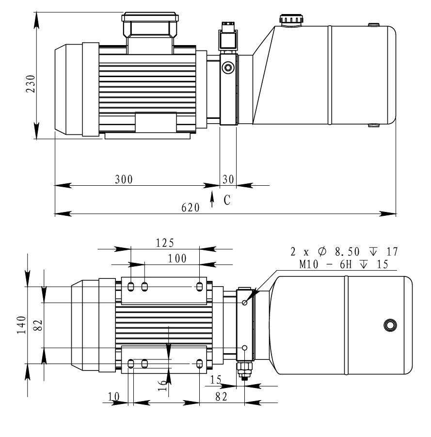 Станция насосная гидравлическая TDDL-00-1003-AC6-0110-00001 Станция насосная гидравлическая TDDL-00-1003-AC6-0110-00001